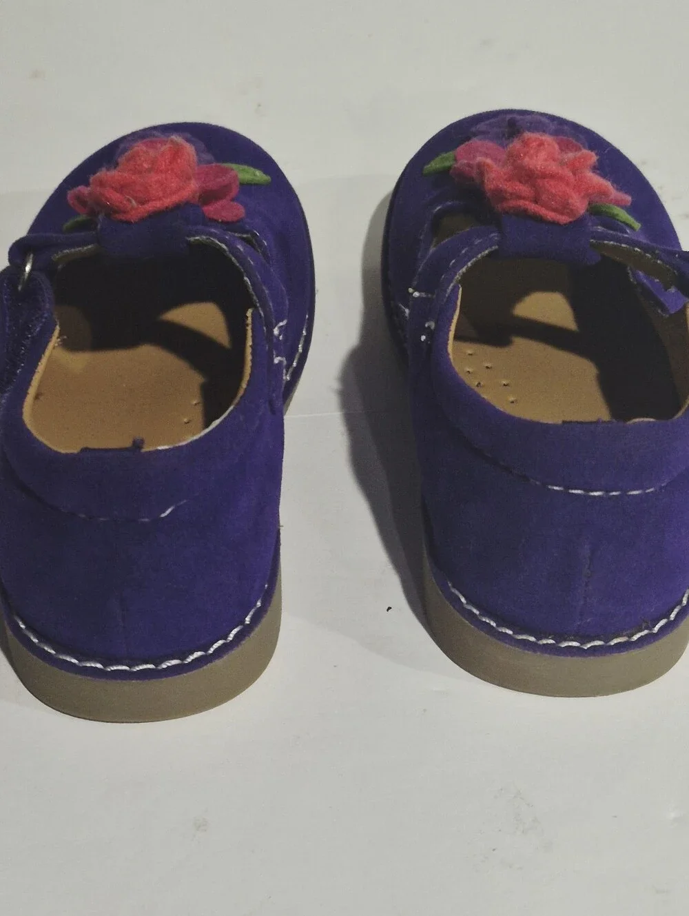 GYMBOREE Kids Purple Floral Mary Jane Shoes Size 6